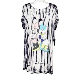 TORRID x DISNEY Mickey & Friends Minnie & Daisy Super Soft Tie Dye Tunic NWT